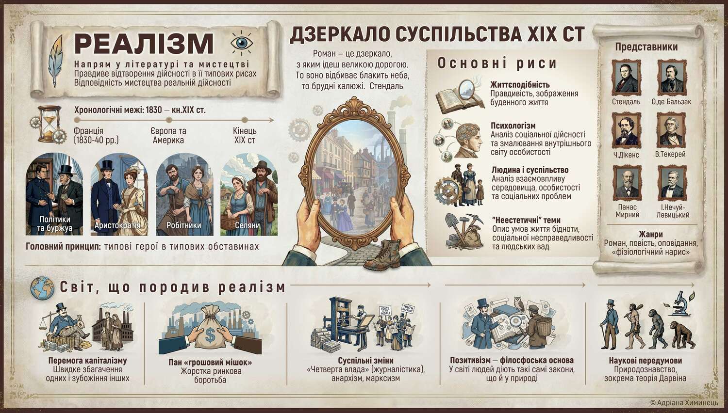 Реалізм. Інфографіка