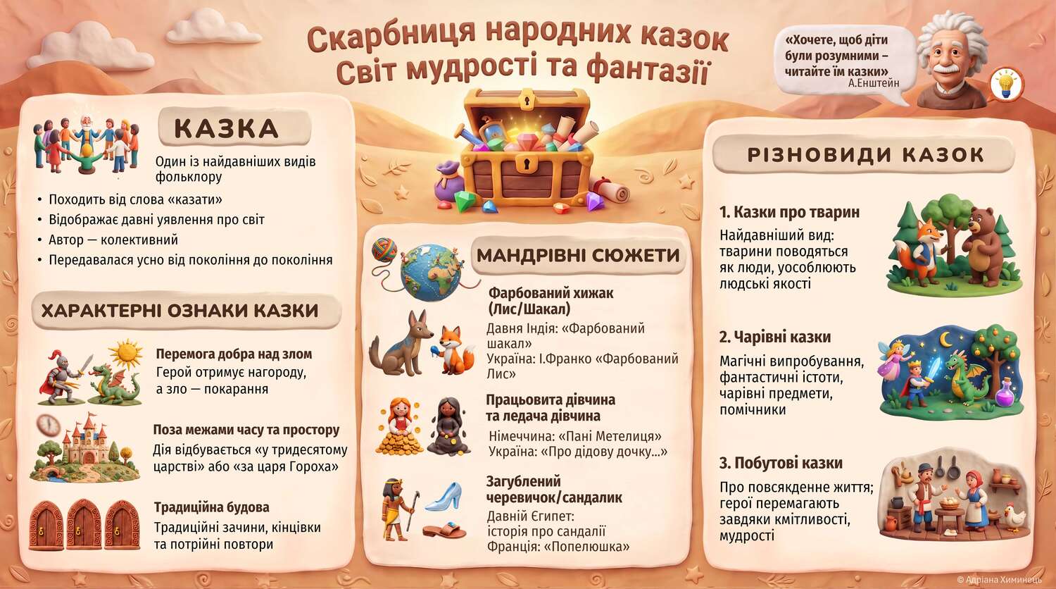 Народна казка. Інфографіка