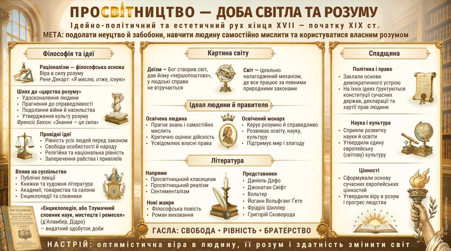 Просвітництво. Інфографіка