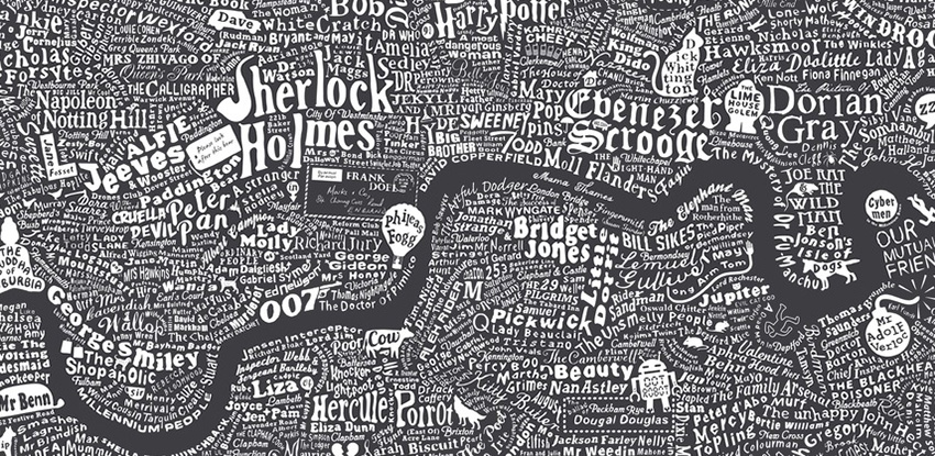 Літературна карта Лондона